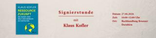 Signierstunde, Klaus Kofler
